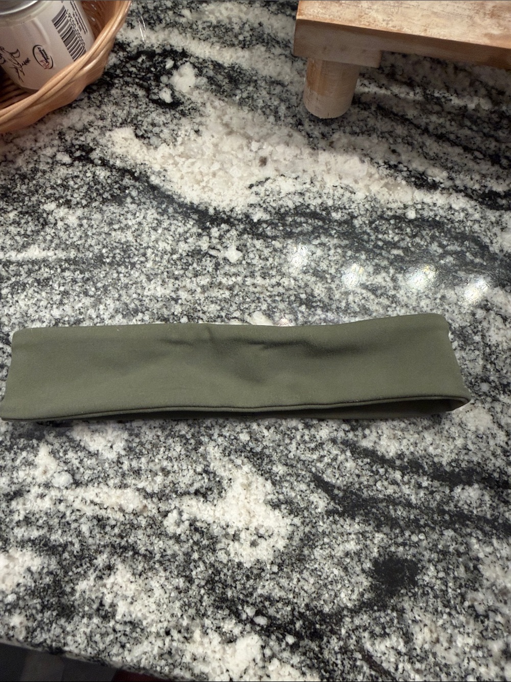 ZYIA Active Wide Fitness Headband Olive Green - Picture 5 of 6
